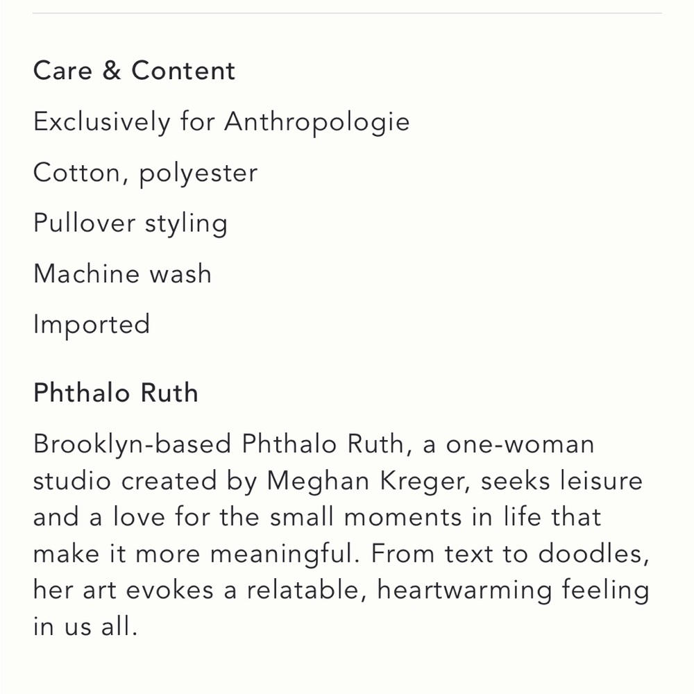Anthropologie Cream Graphic Sweatshirt - Picture 9 of 9